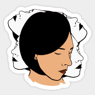 Divided - Anxiety journals Sticker